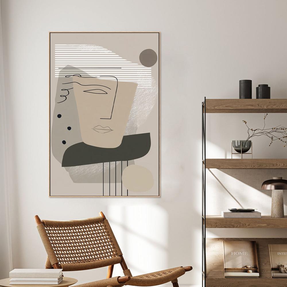 wall-art-print-canvas-poster-framed-Minimalist Abstract Face-2