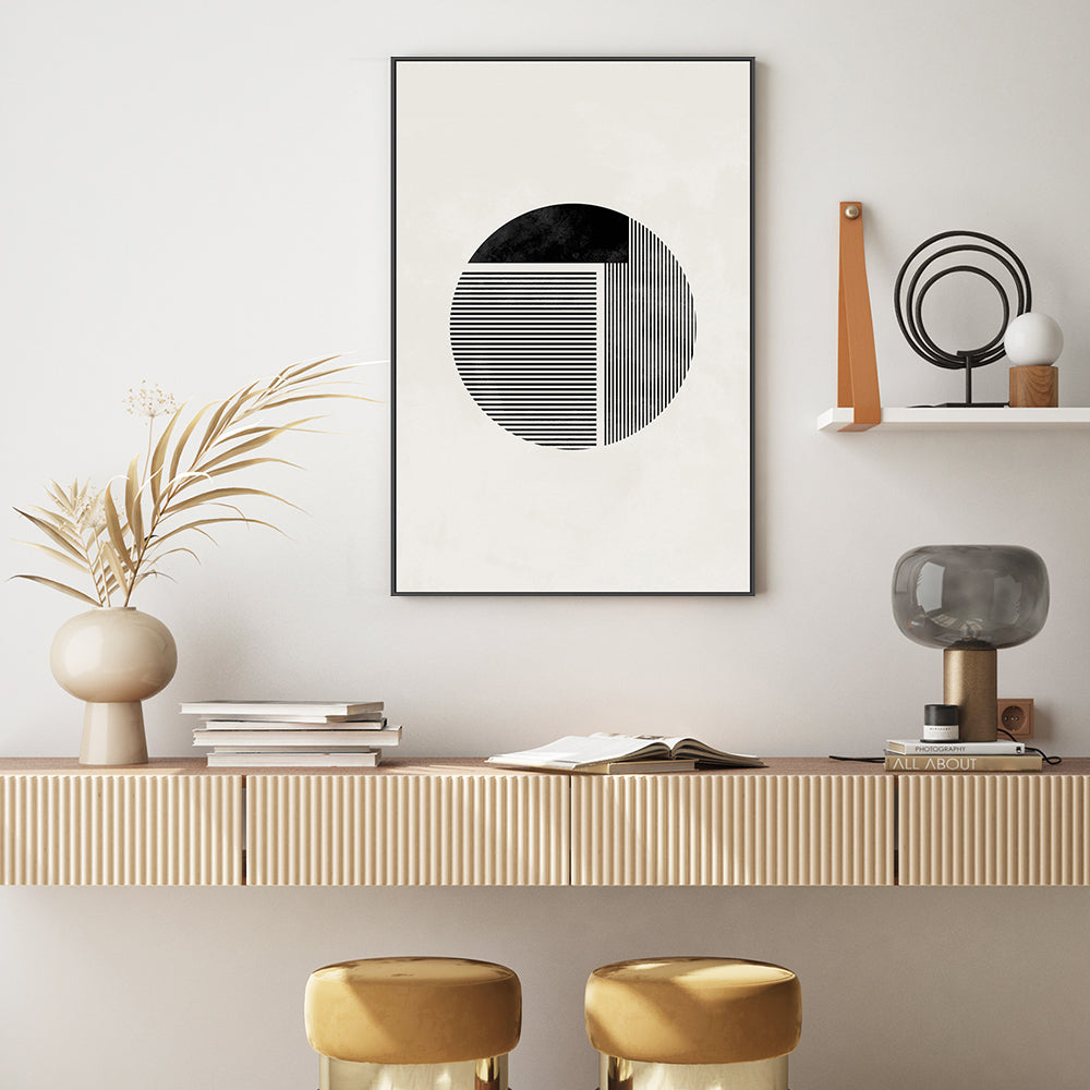 wall-art-print-canvas-poster-framed-Minimalist Round-by-Plus X Studio-Gioia Wall Art