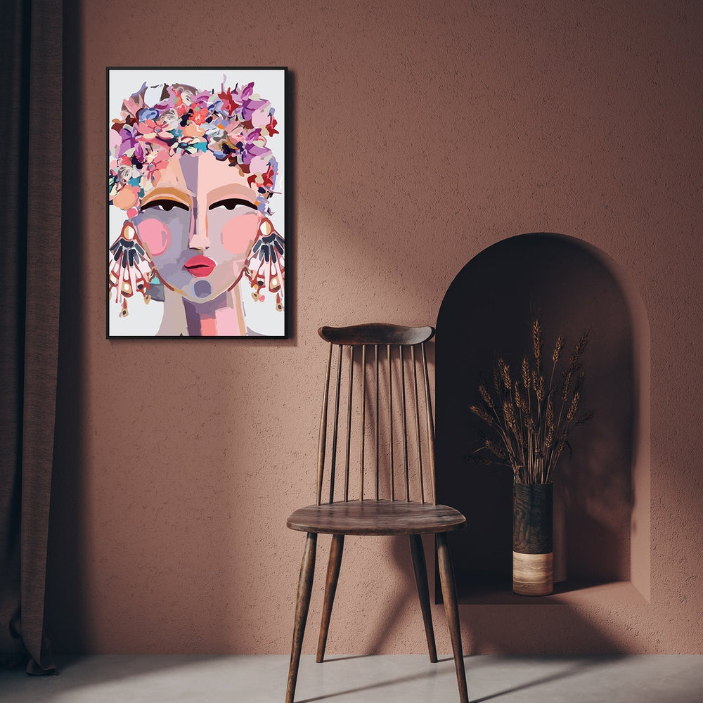 wall-art-print-canvas-poster-framed-Miss Pinky-by-Gioia Wall Art-Gioia Wall Art