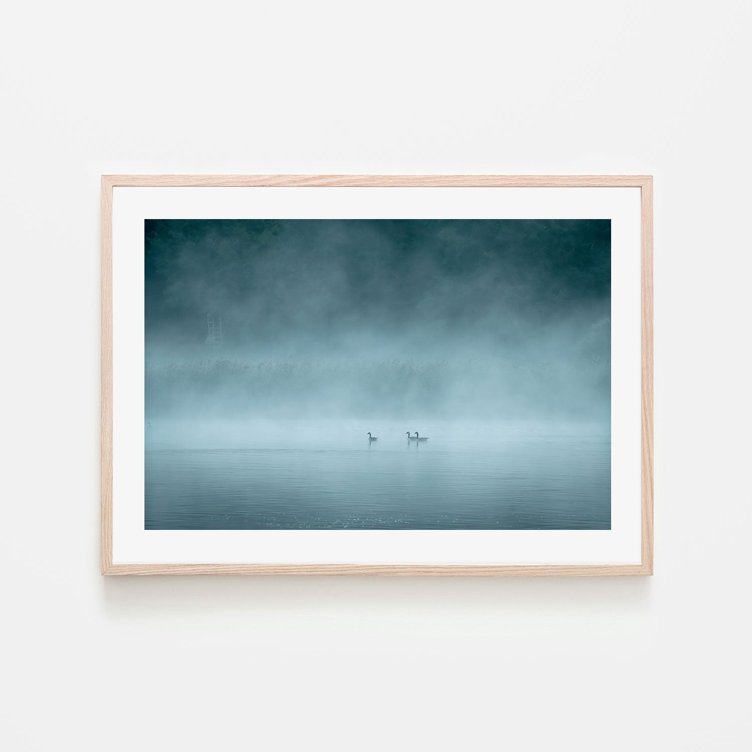 wall-art-print-canvas-poster-framed-Misty Lake , By Christian Lindsten-GIOIA-WALL-ART
