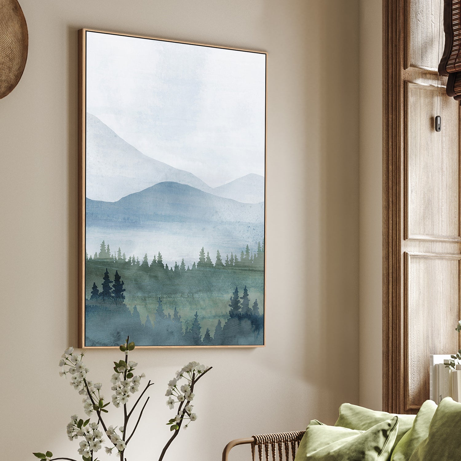 wall-art-print-canvas-poster-framed-Misty Retreat, Style B-2