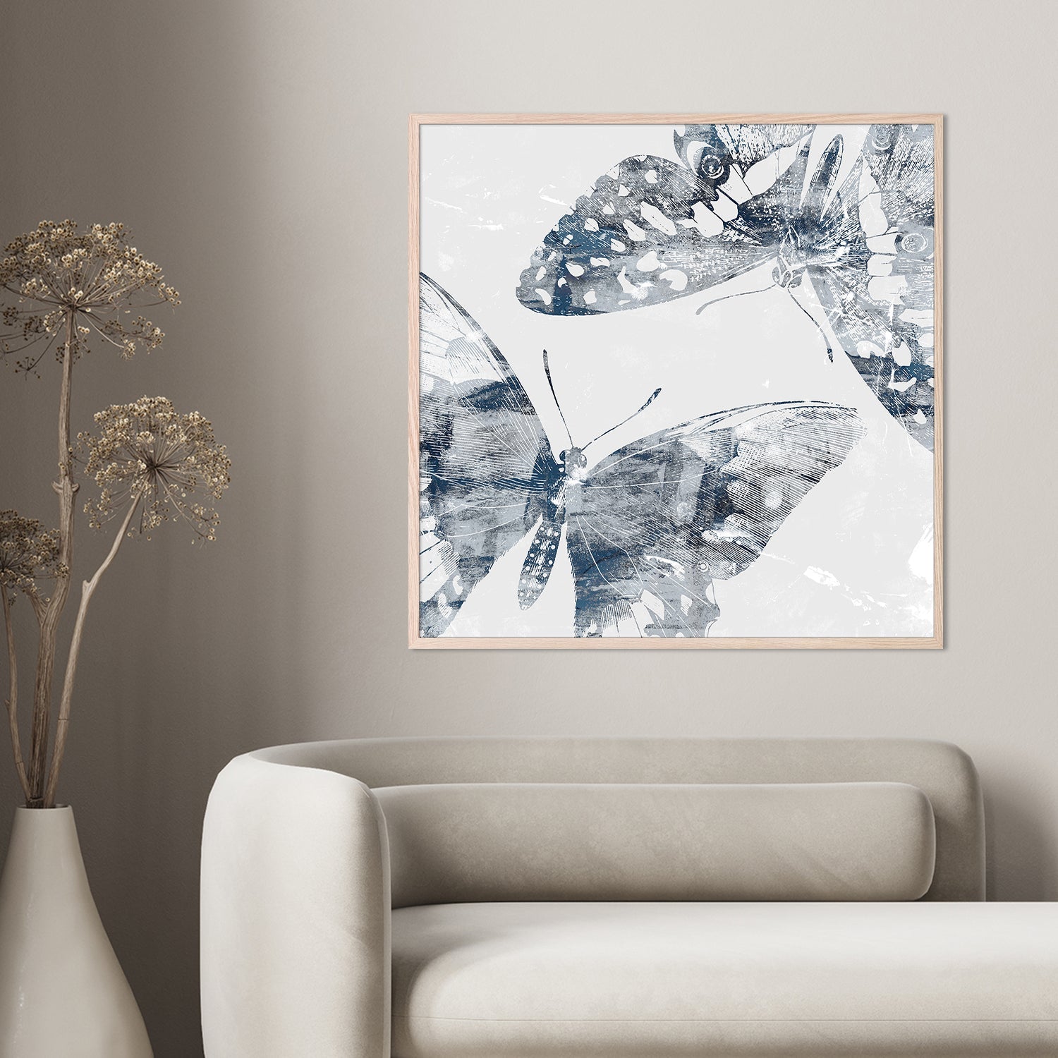 wall-art-print-canvas-poster-framed-Modern Butterflies, Style C-7