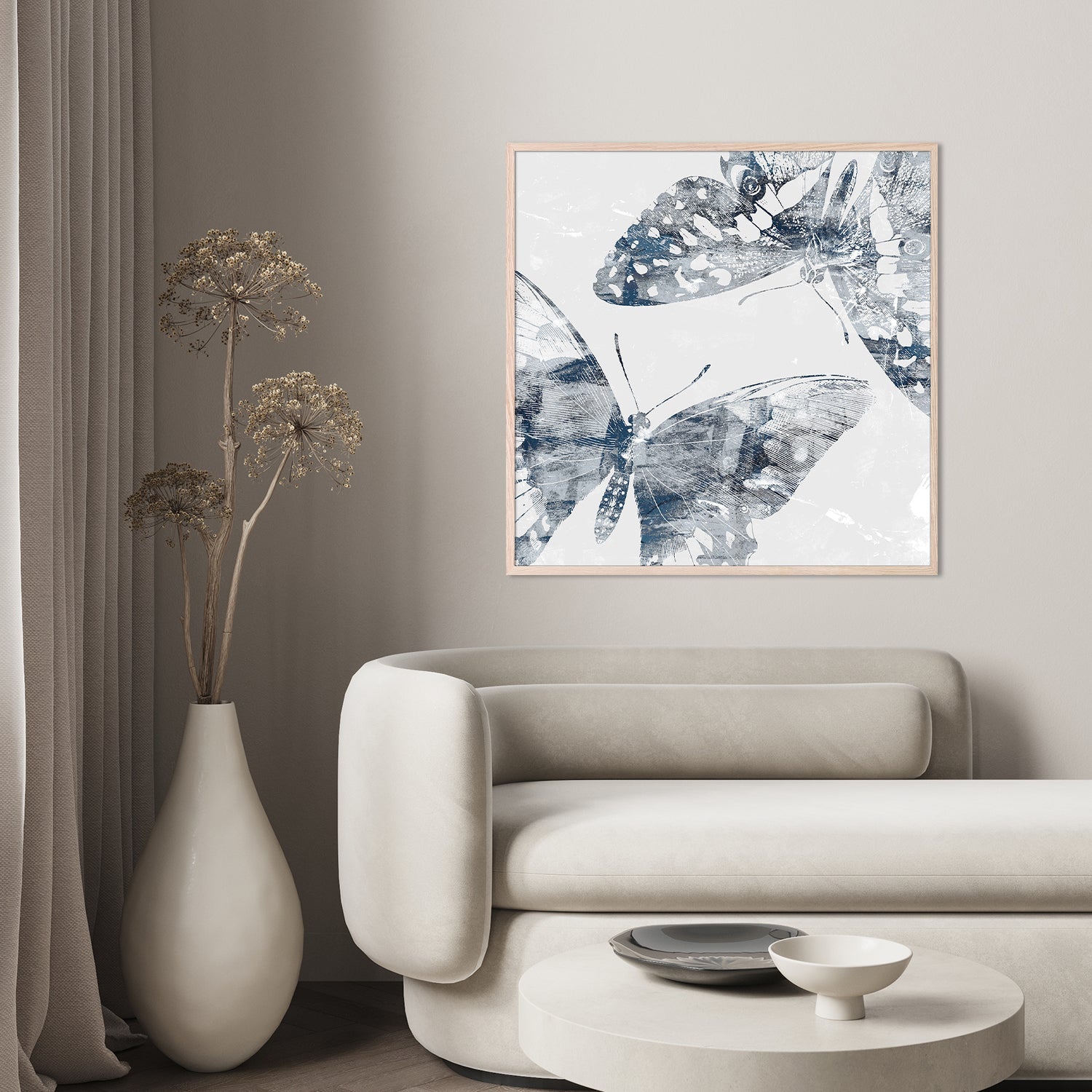 wall-art-print-canvas-poster-framed-Modern Butterflies, Style C-8