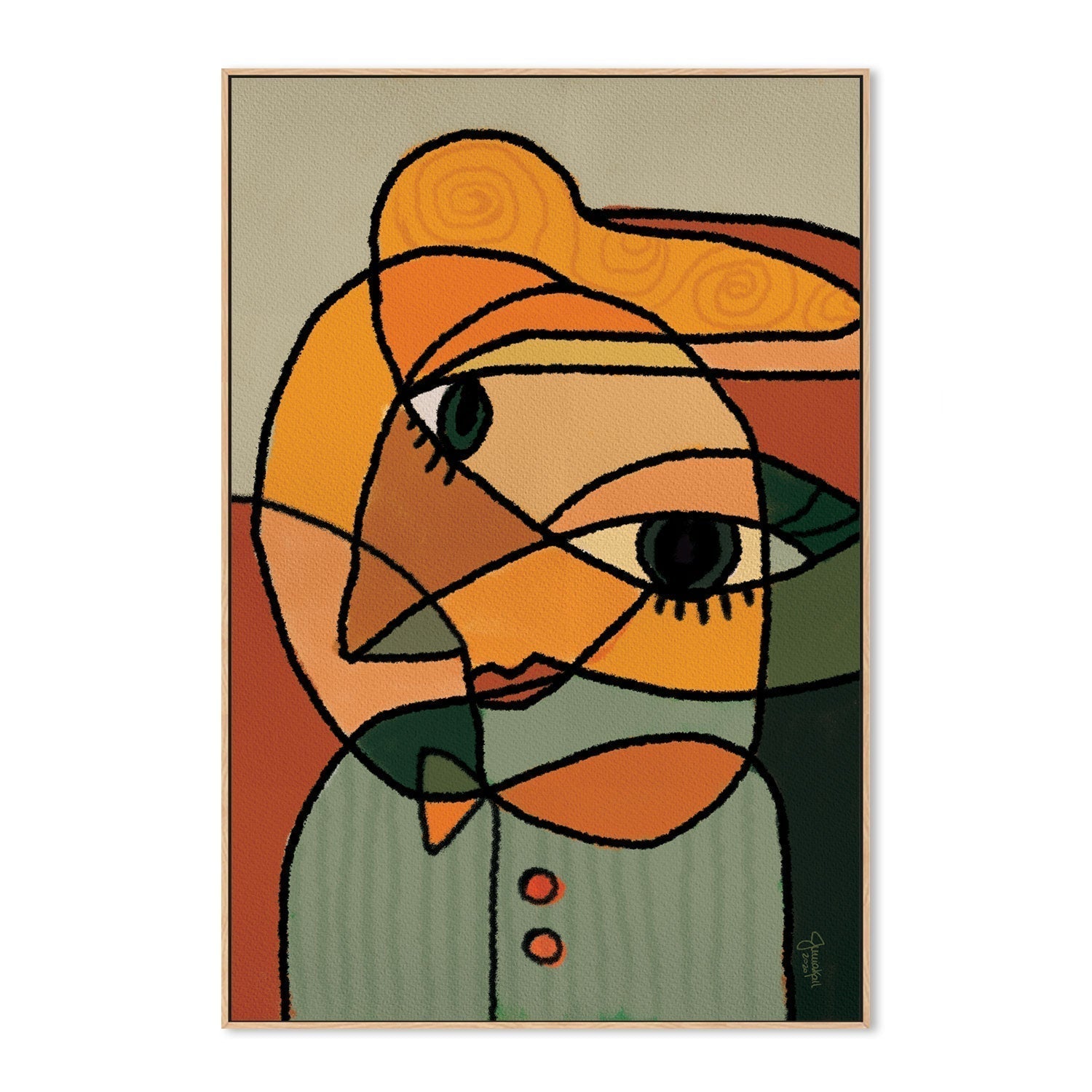 wall-art-print-canvas-poster-framed-Modern Charles-by-Junia Kall-Gioia Wall Art