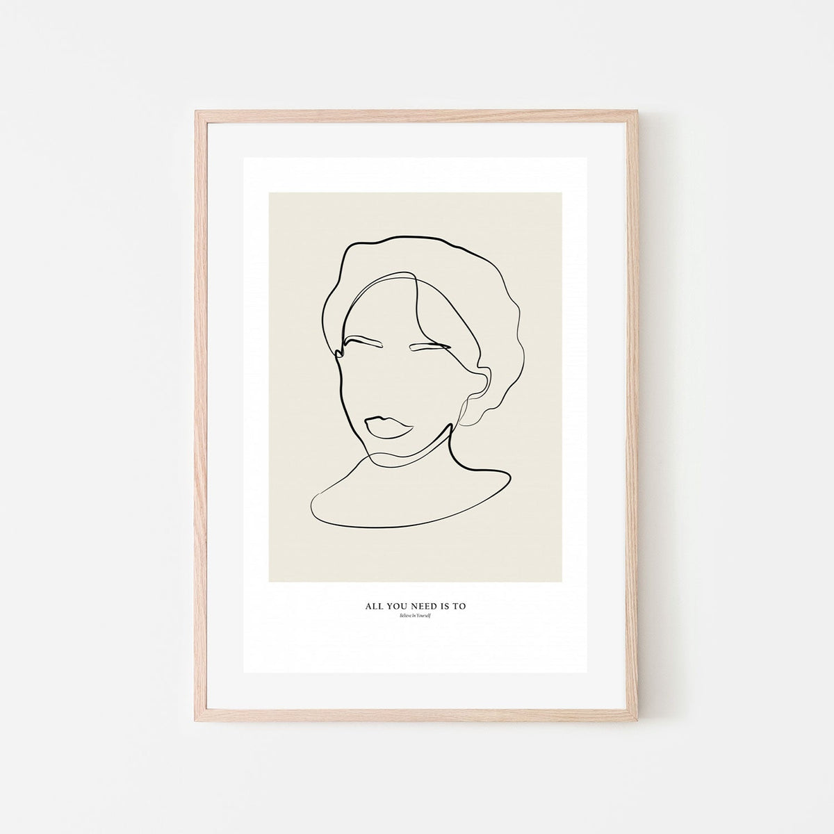 wall-art-print-canvas-poster-framed-Modern Female Line Art, by Anastasiya-by-Plus X Studio-Gioia Wall Art