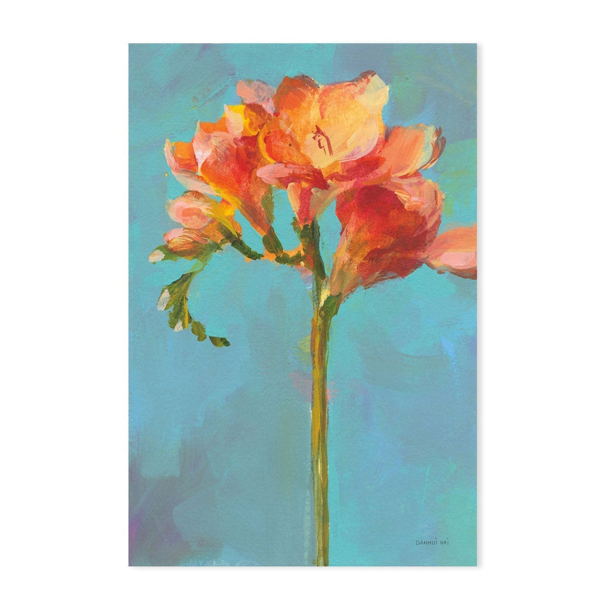 wall-art-print-canvas-poster-framed-Modern Floral, Style B-by-Danhui Nai-Gioia Wall Art