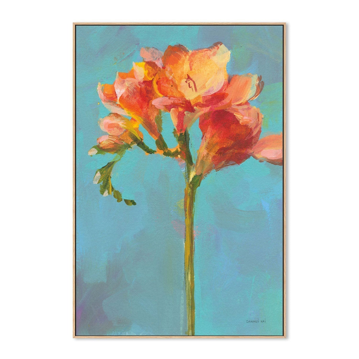 wall-art-print-canvas-poster-framed-Modern Floral, Style B-by-Danhui Nai-Gioia Wall Art
