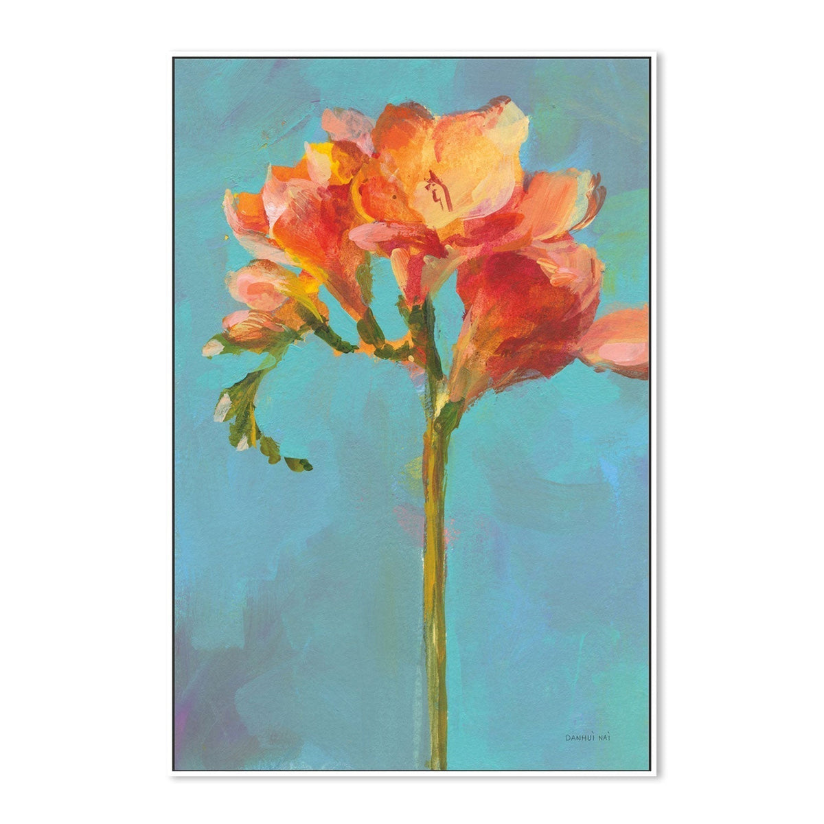 wall-art-print-canvas-poster-framed-Modern Floral, Style B-by-Danhui Nai-Gioia Wall Art