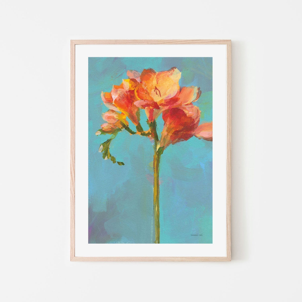 wall-art-print-canvas-poster-framed-Modern Floral, Style B-by-Danhui Nai-Gioia Wall Art