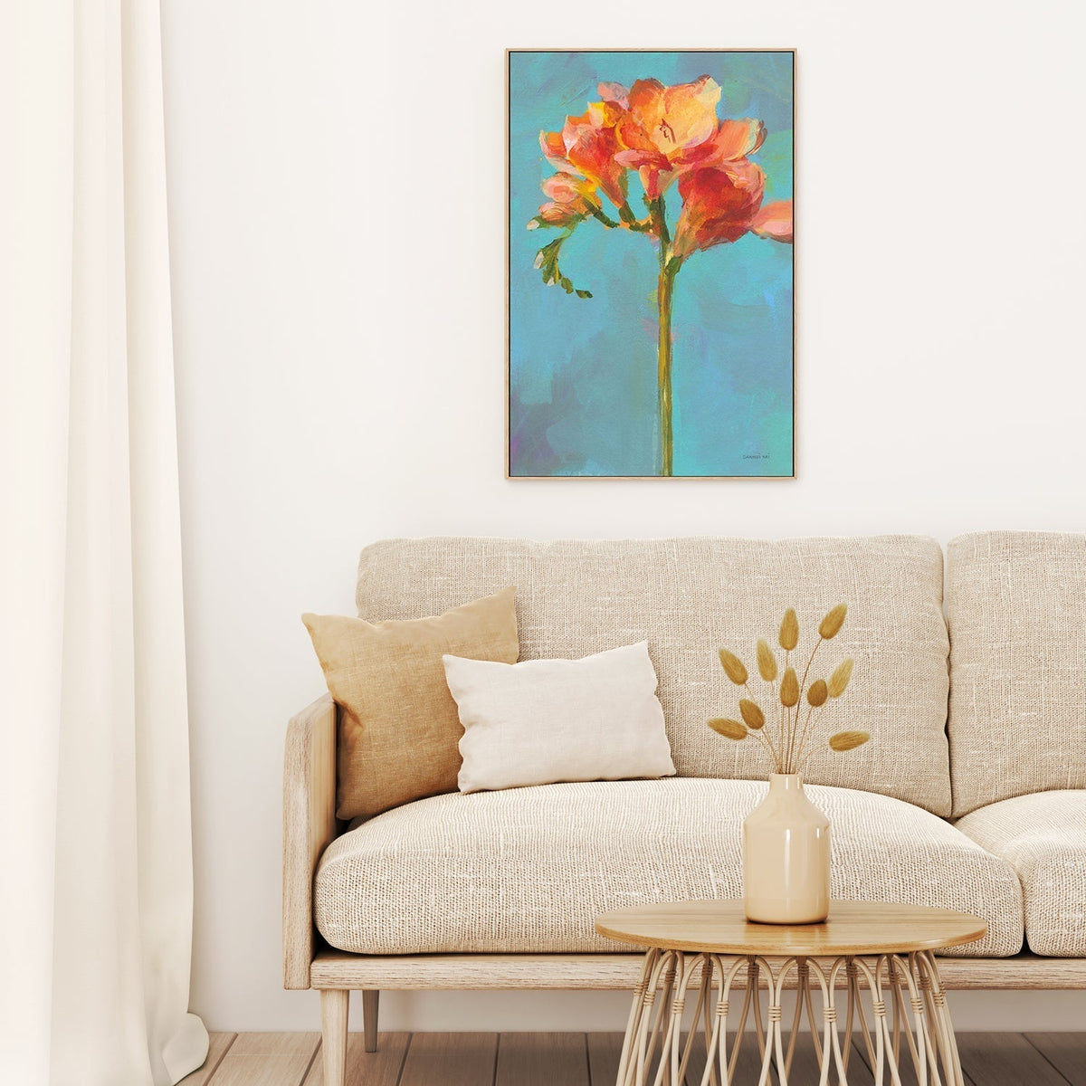 wall-art-print-canvas-poster-framed-Modern Floral, Style B-by-Danhui Nai-Gioia Wall Art