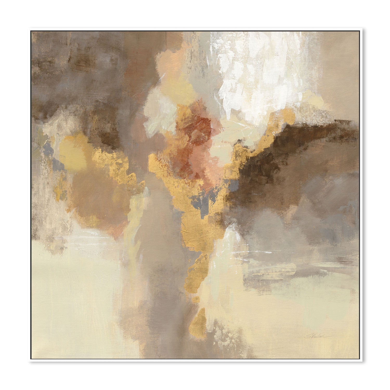 wall-art-print-canvas-poster-framed-Modern Gold , By Silvia Vassileva-GIOIA-WALL-ART