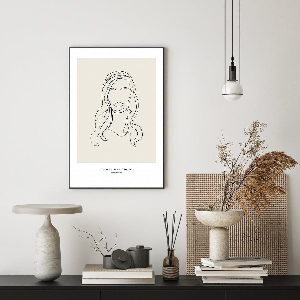 wall-art-print-canvas-poster-framed-Modern Line Art, by Anastasiya-by-Plus X Studio-Gioia Wall Art