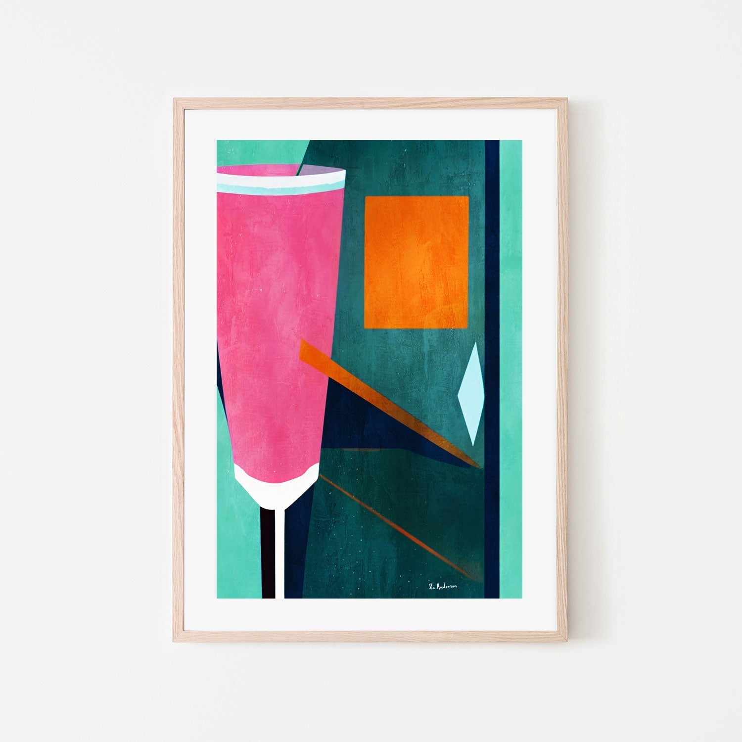 wall-art-print-canvas-poster-framed-Mon Petite Crement Rose , By Bo Anderson-6