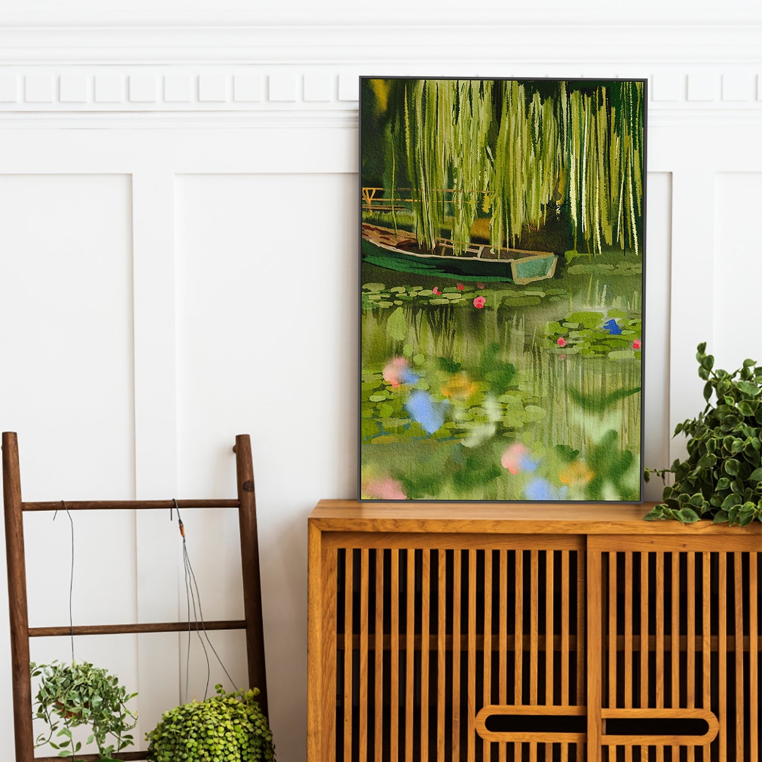 wall-art-print-canvas-poster-framed-Monet Lake-7