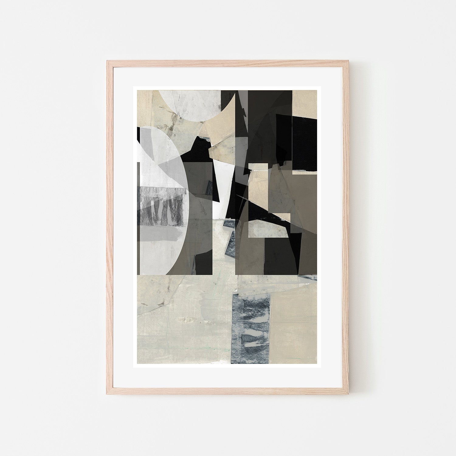 wall-art-print-canvas-poster-framed-Monochrome Composition, Style B-6