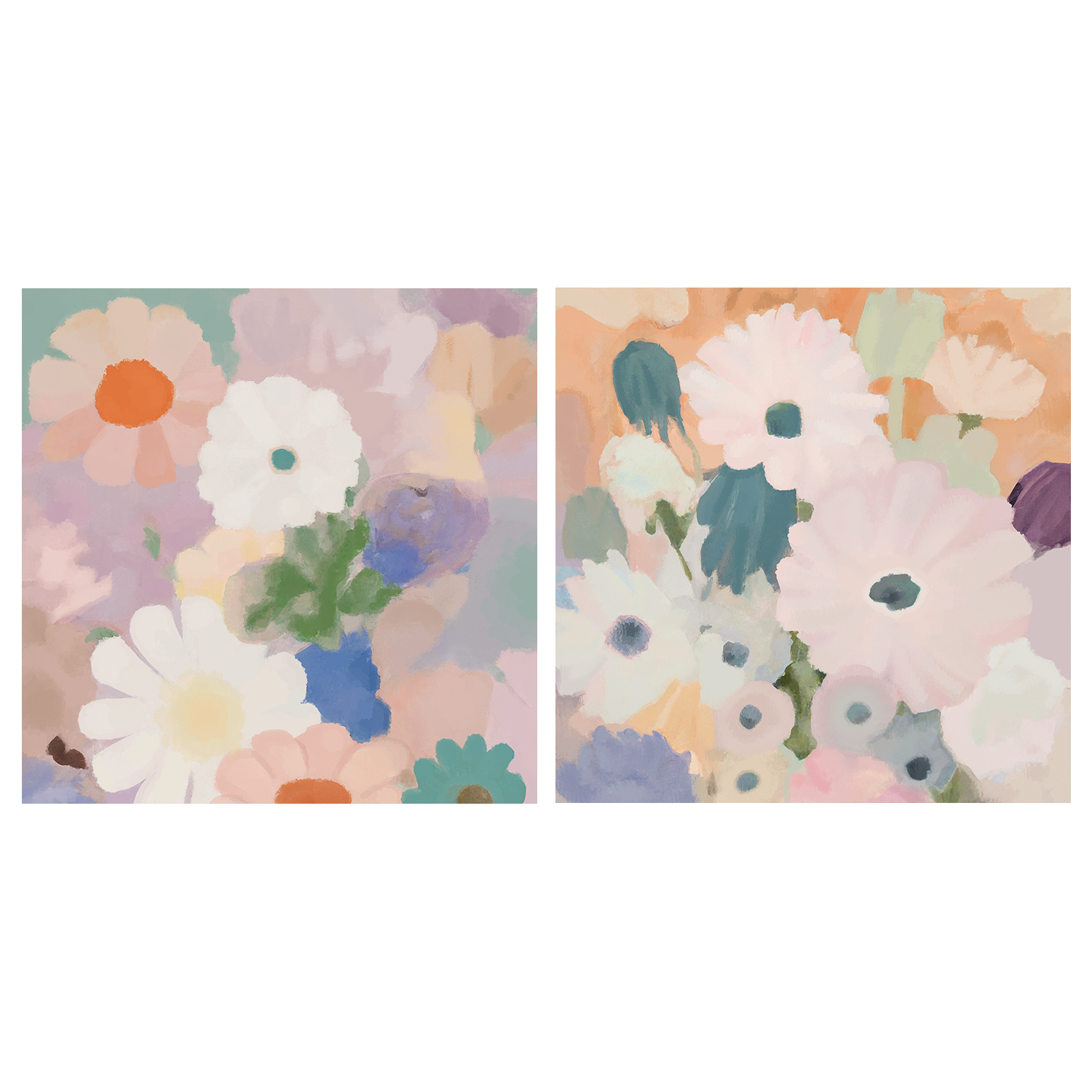wall-art-print-canvas-poster-framed-Montecarlo Bouquet, Montecarlo Garden, Set Of 2 , By Stacey Williams-1