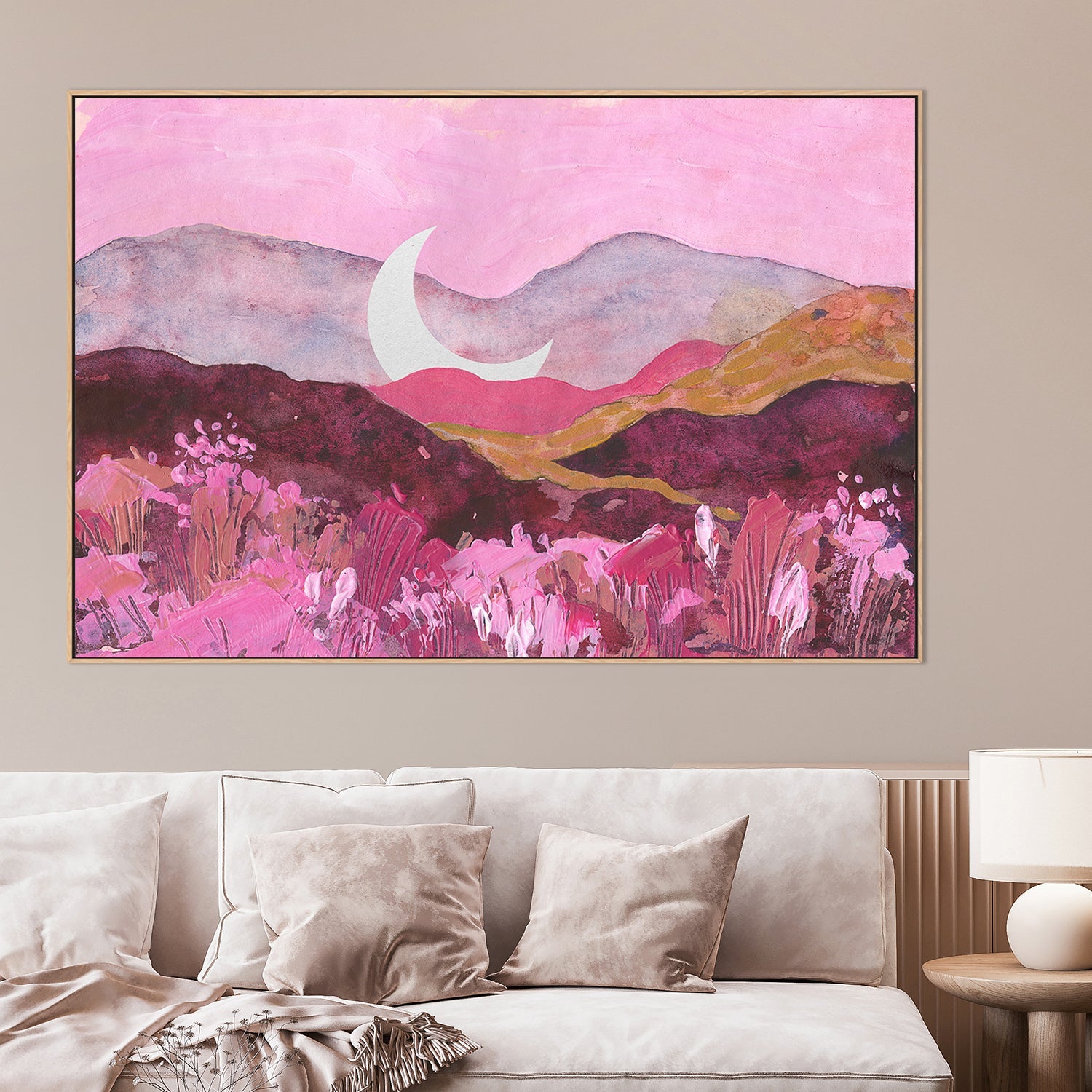 wall-art-print-canvas-poster-framed-Moon Cradle Among the Hills-2
