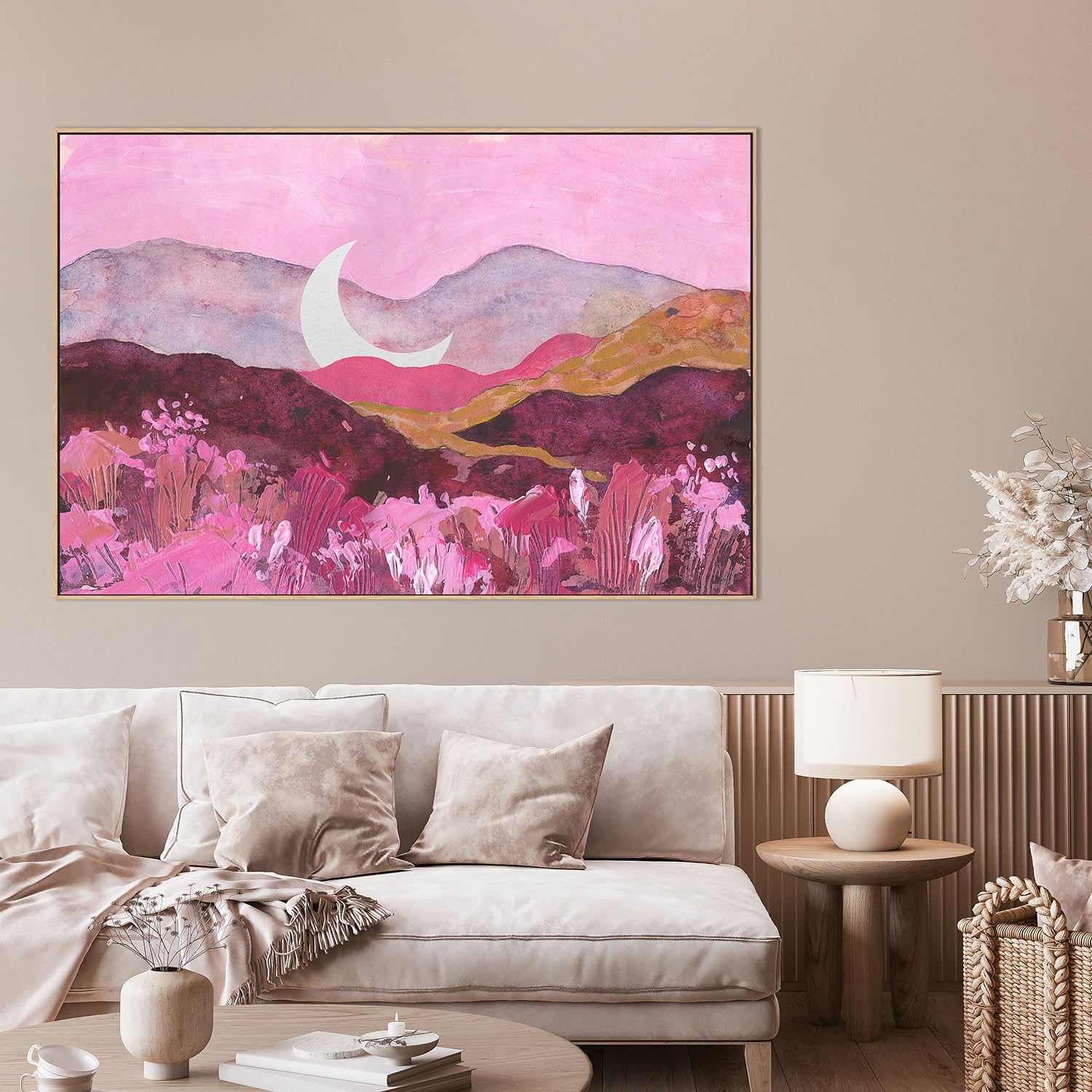 wall-art-print-canvas-poster-framed-Moon Cradle Among the Hills-7