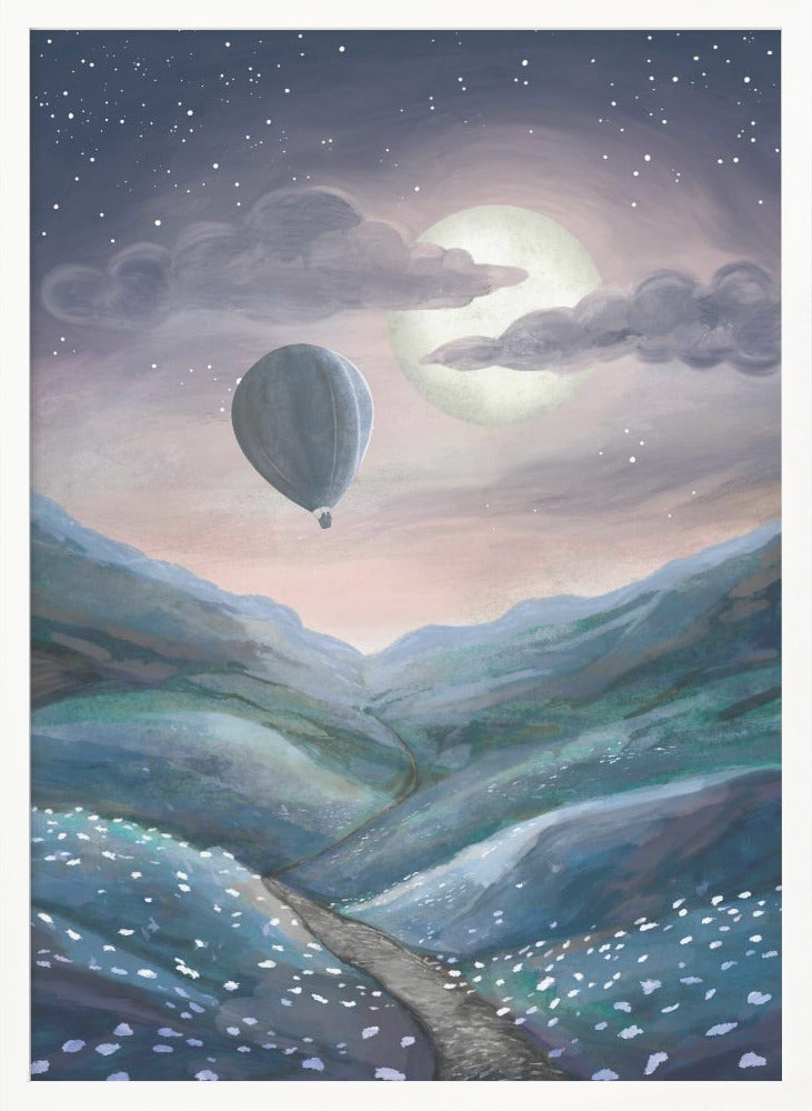 wall-art-print-canvas-poster-framed-Moonlight landscape , By EMELIEmaria-5