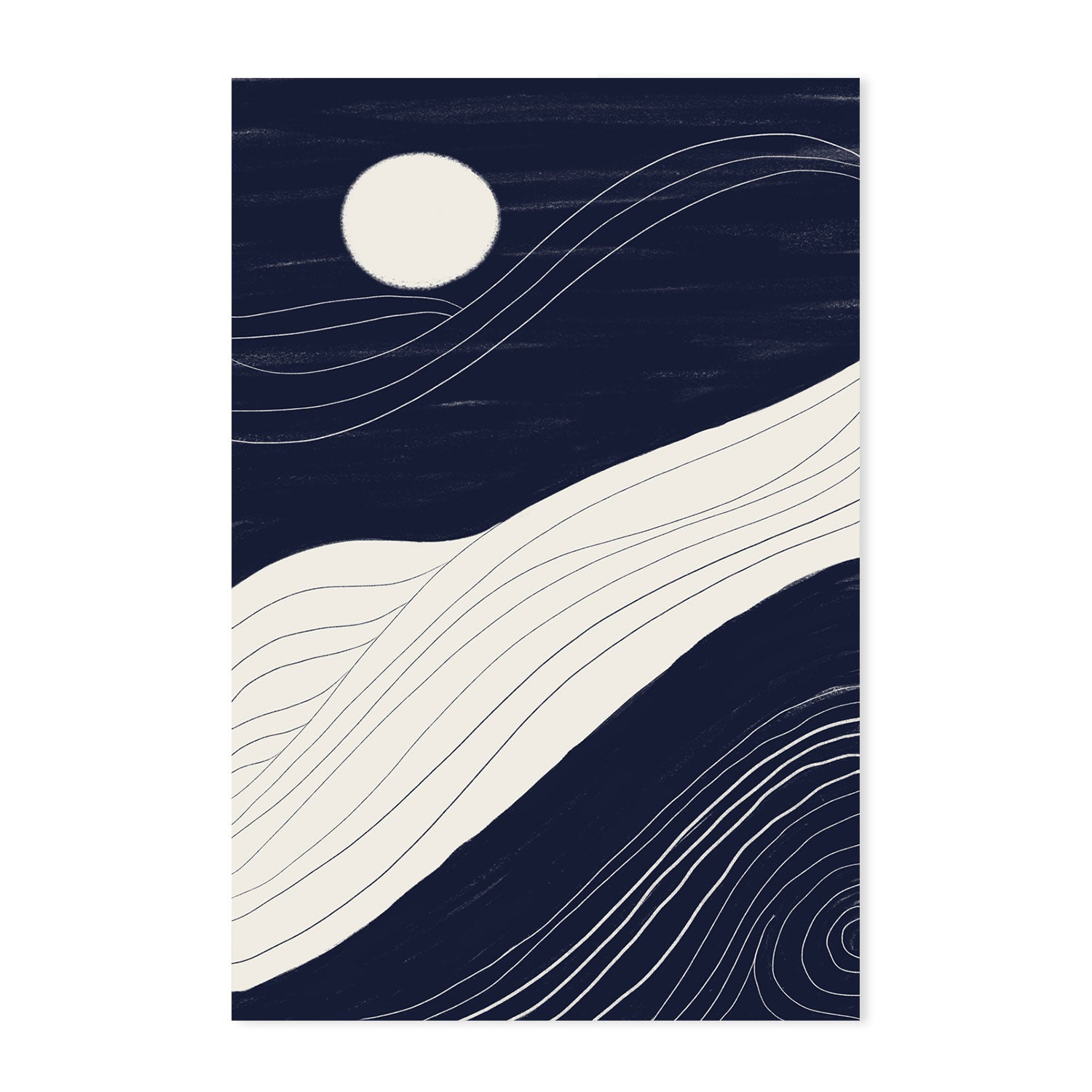 wall-art-print-canvas-poster-framed-Moonlight Motion , By Danushka Abeygoda-GIOIA-WALL-ART