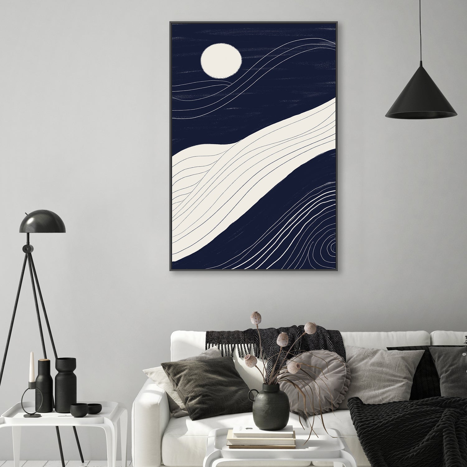 wall-art-print-canvas-poster-framed-Moonlight Motion , By Danushka Abeygoda-GIOIA-WALL-ART