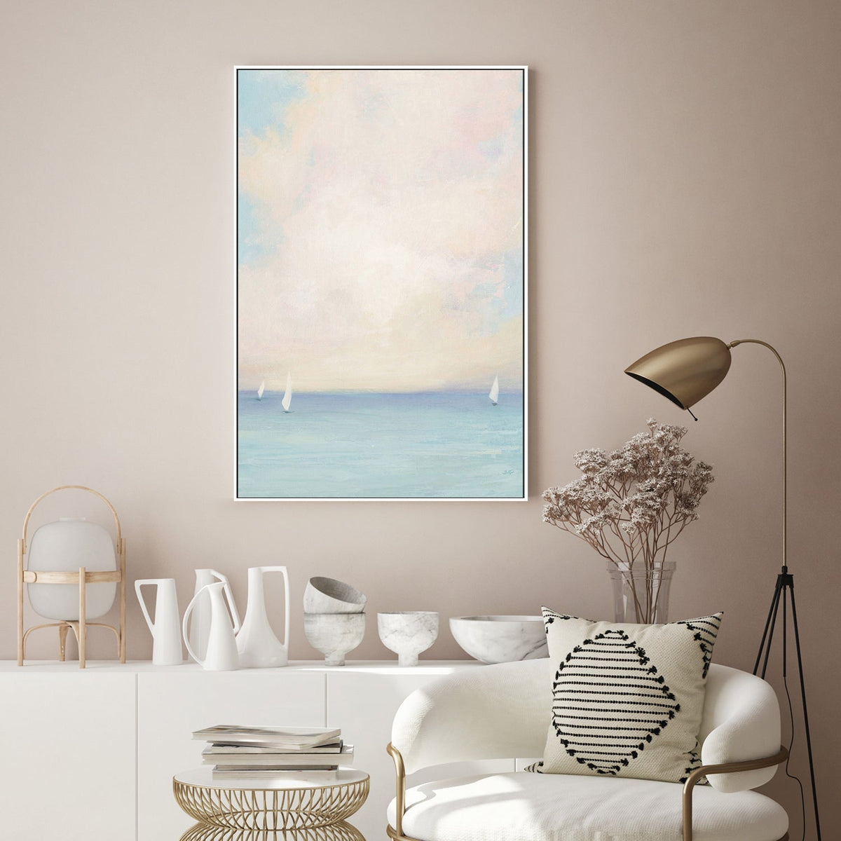 wall-art-print-canvas-poster-framed-Morning Sail, Style A-by-Julia Purinton-Gioia Wall Art