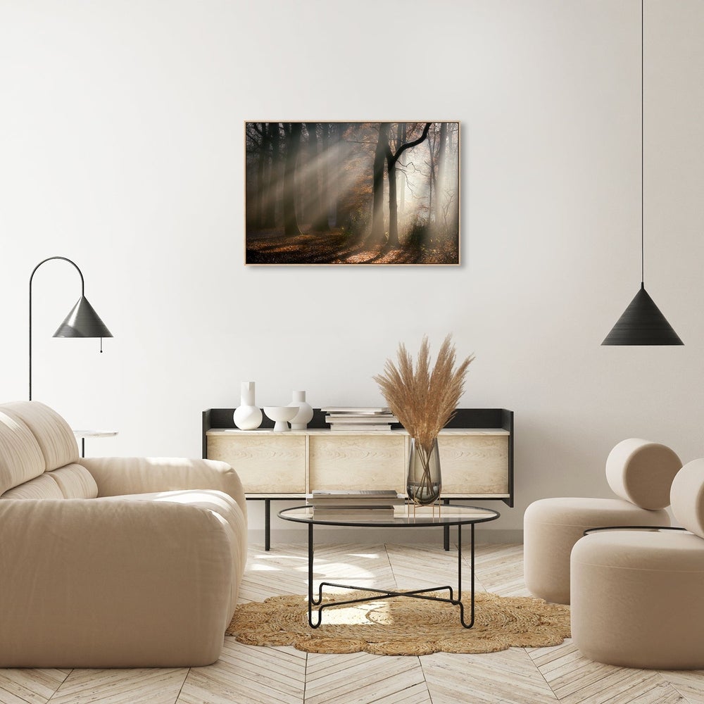 Morning Walk, by Liliane Lathouwers-Framed-Canvas-Print-Poster-Gioia Wall Art