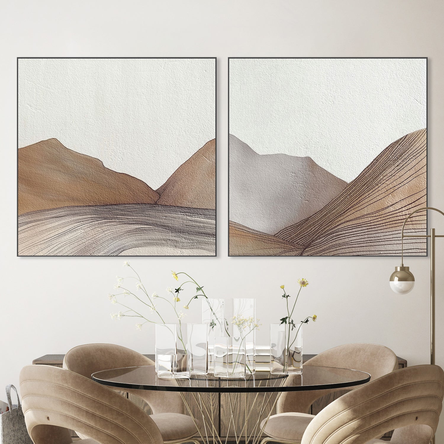 wall-art-print-canvas-poster-framed-Morros, Style A & B, Set Of 2 , By Alma-2