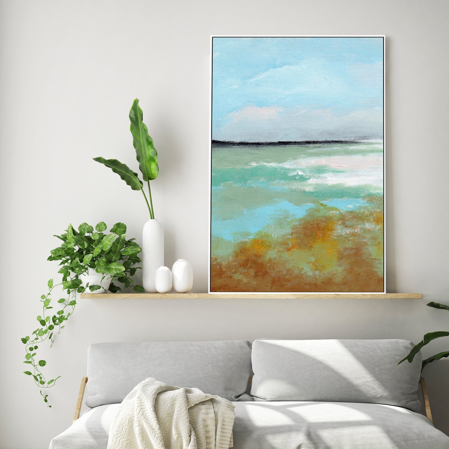wall-art-print-canvas-poster-framed-Moss, Style A , By Nikita Jariwala-2