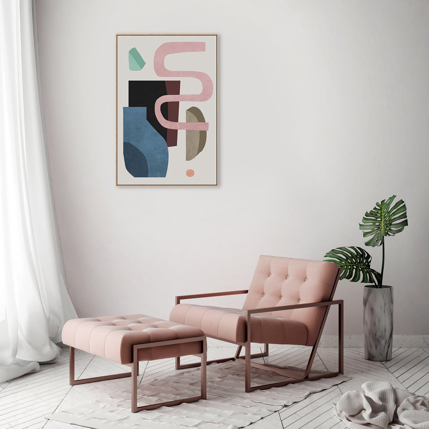 wall-art-print-canvas-poster-framed-Motel , By Dan Hobday-by-Dan Hobday-Gioia Wall Art