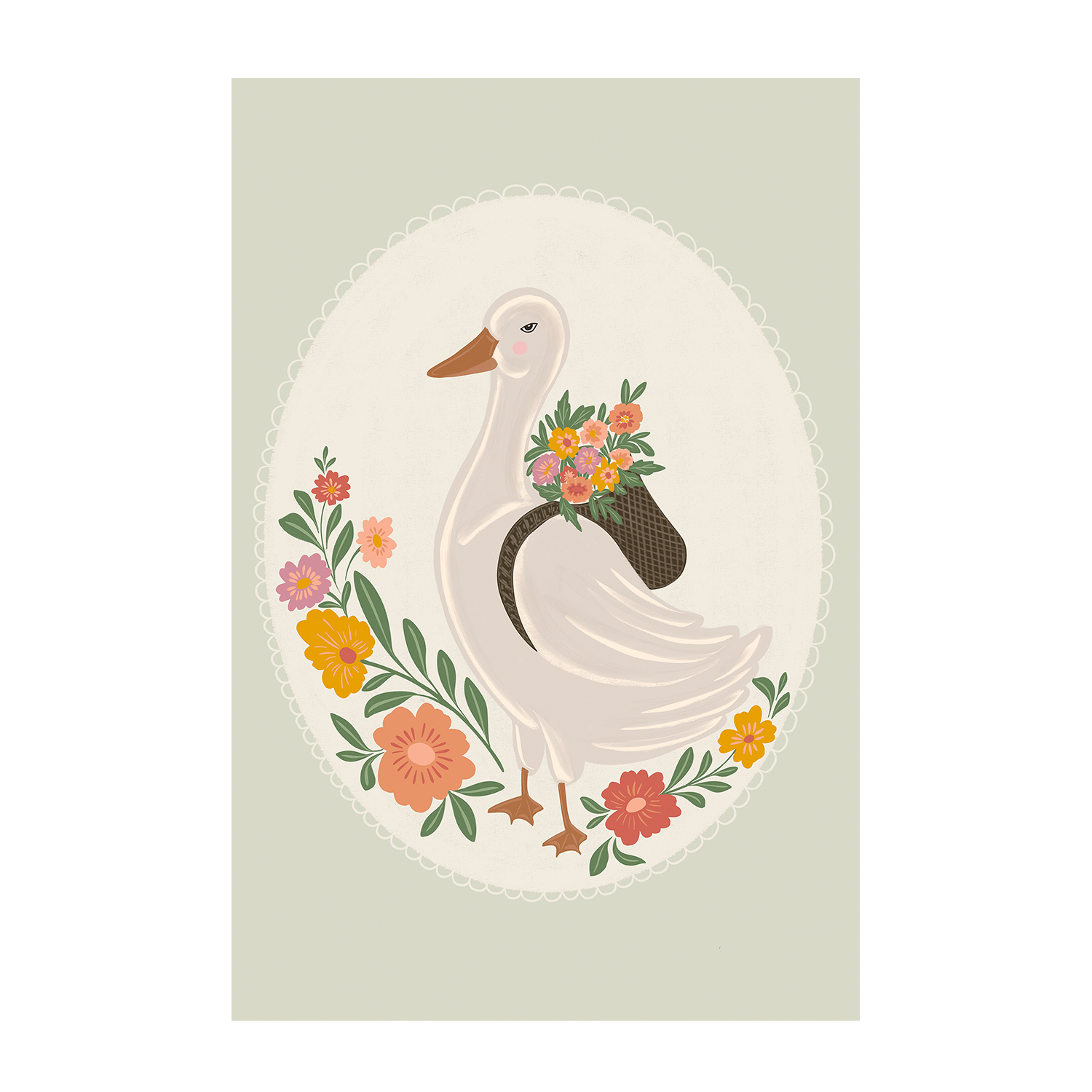 wall-art-print-canvas-poster-framed-Mother Goose , By Nikita Jariwala-1