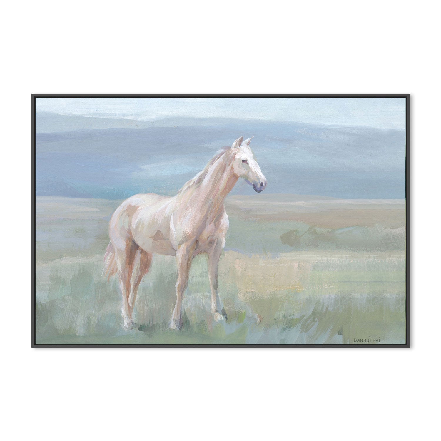wall-art-print-canvas-poster-framed-Mountain Mare Landscape-by-Danhui Nai-Gioia Wall Art