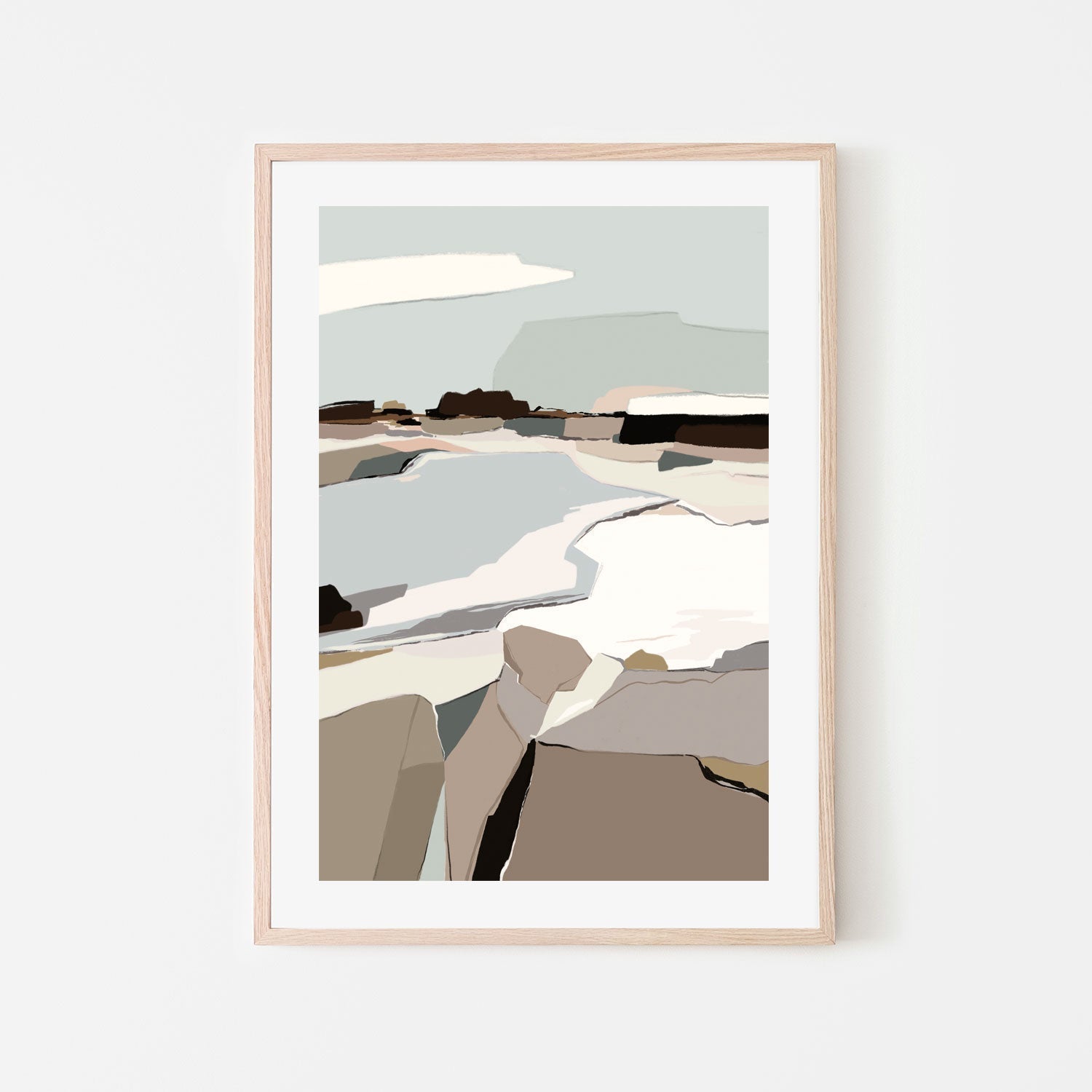 wall-art-print-canvas-poster-framed-Mountain Melodies, Style A , By Nikita Jariwala-GIOIA-WALL-ART