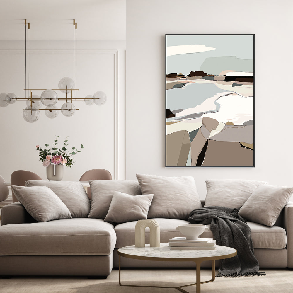 wall-art-print-canvas-poster-framed-Mountain Melodies, Style A , By Nikita Jariwala-GIOIA-WALL-ART