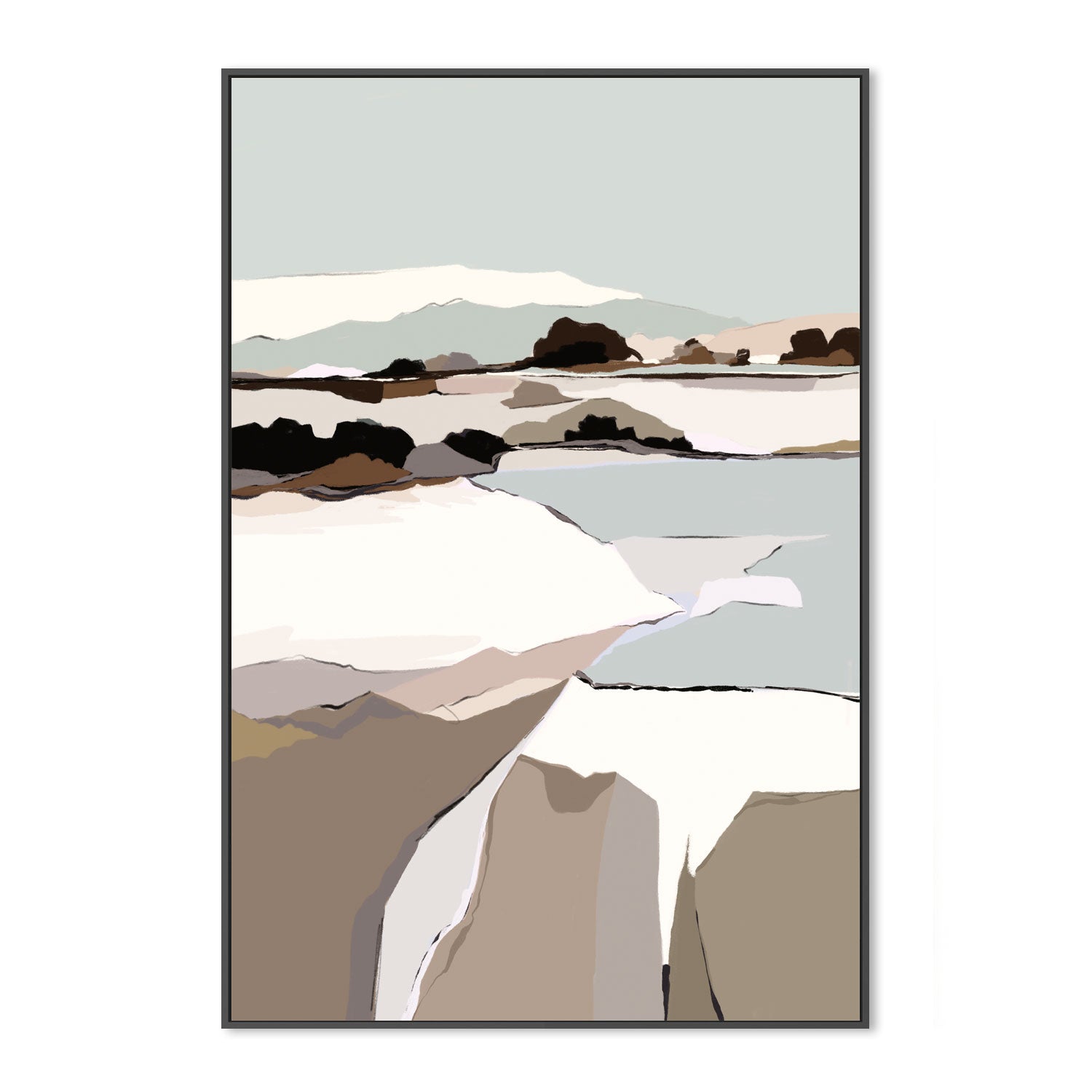 wall-art-print-canvas-poster-framed-Mountain Melodies, Style B , By Nikita Jariwala-GIOIA-WALL-ART