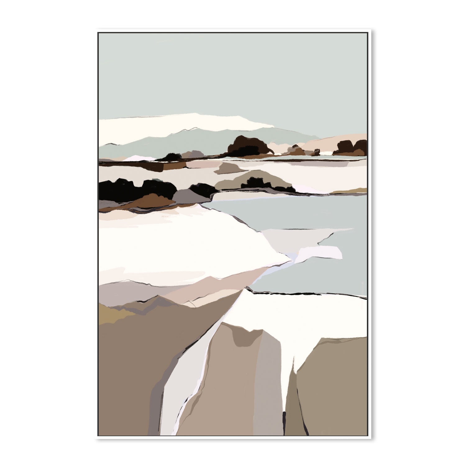 wall-art-print-canvas-poster-framed-Mountain Melodies, Style B , By Nikita Jariwala-GIOIA-WALL-ART