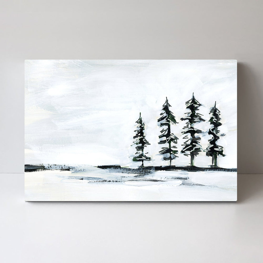 wall-art-print-canvas-poster-framed-Mountain Mist Pines Landscape-by-Emily Wood-Gioia Wall Art