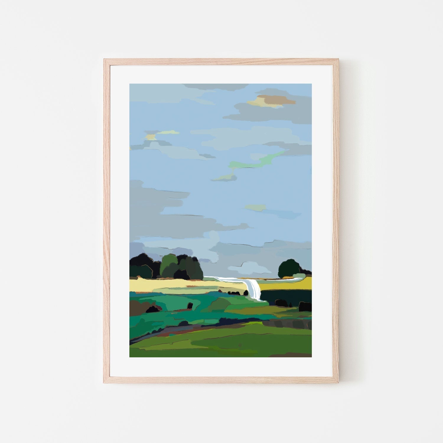 wall-art-print-canvas-poster-framed-Mountain Solitude, Style A , By Nikita Jariwala-GIOIA-WALL-ART