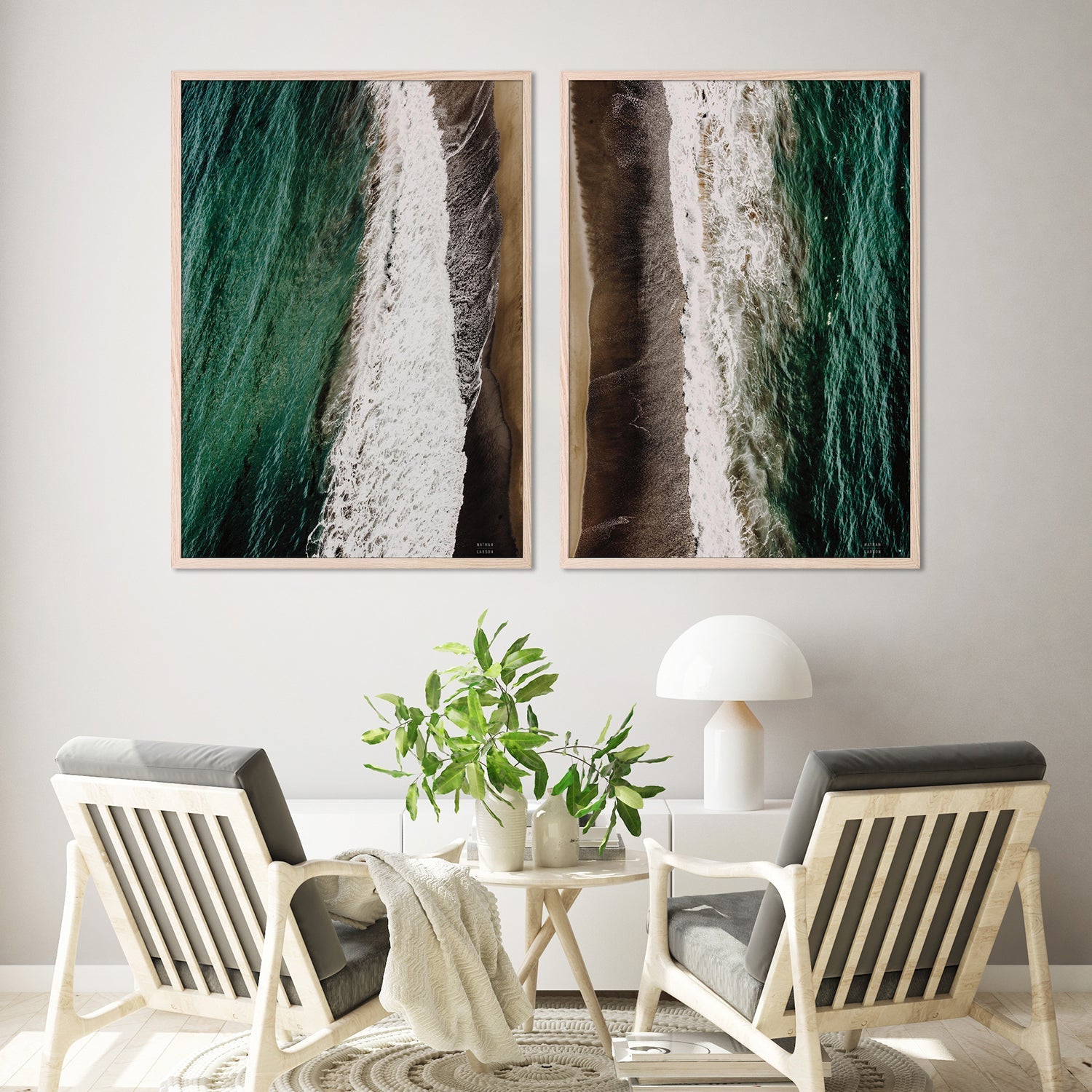 wall-art-print-canvas-poster-framed-Move Gently, Style A & B, Set Of 2-8