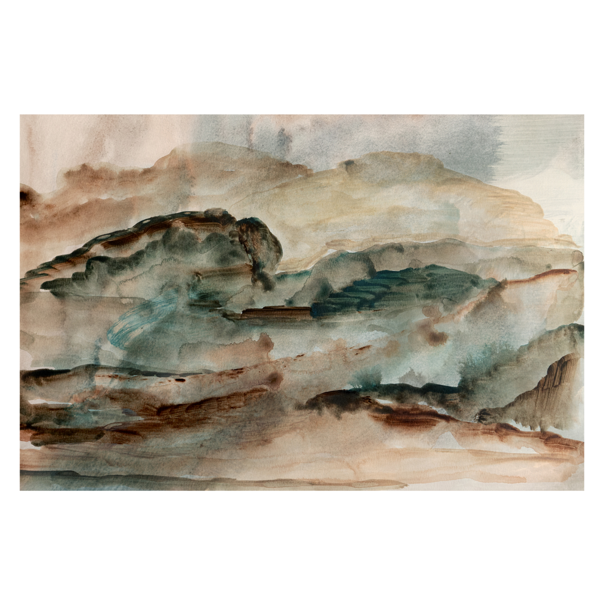 Mt. Side , By Hope Bainbridge |Fine Art Print Poster Canvas Framed