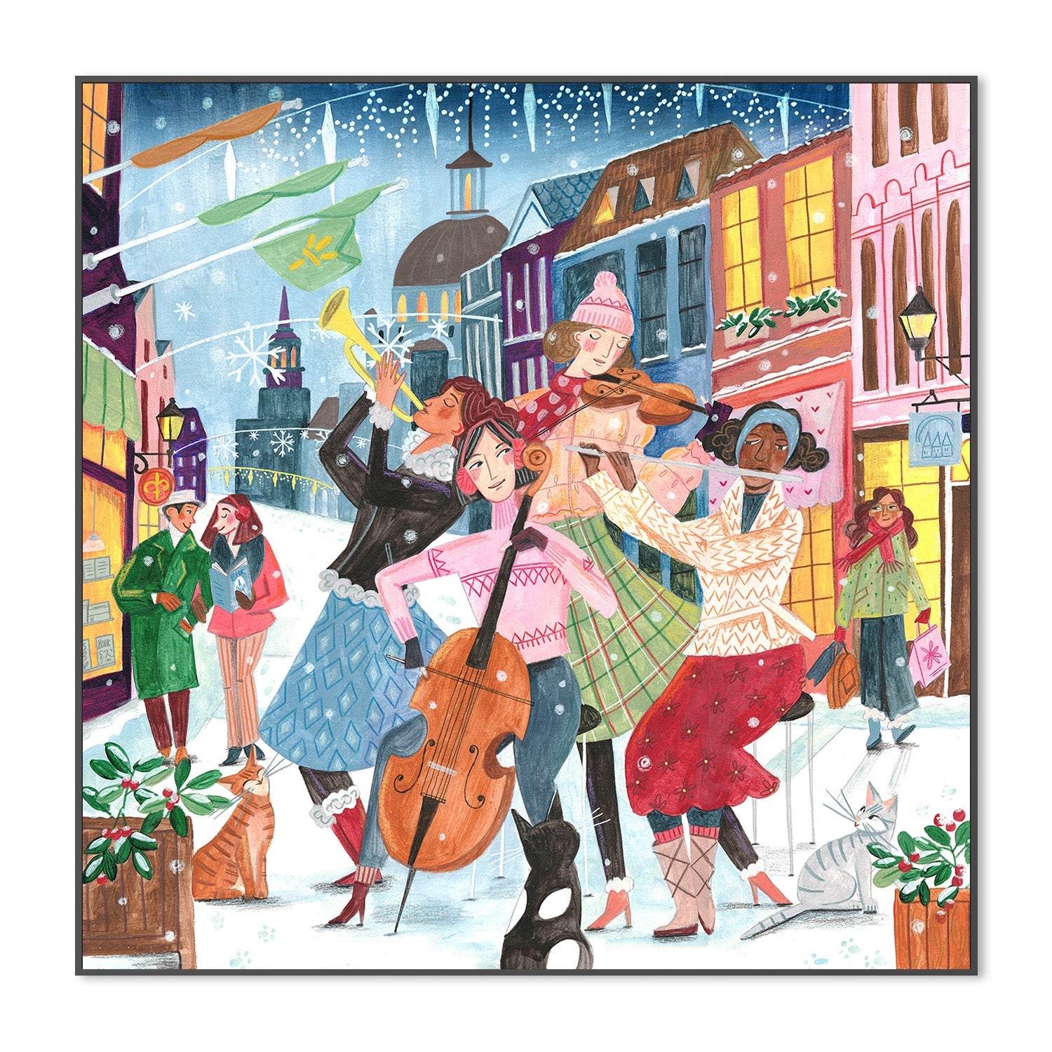 wall-art-print-canvas-poster-framed-Music in Montreal Christmas-3