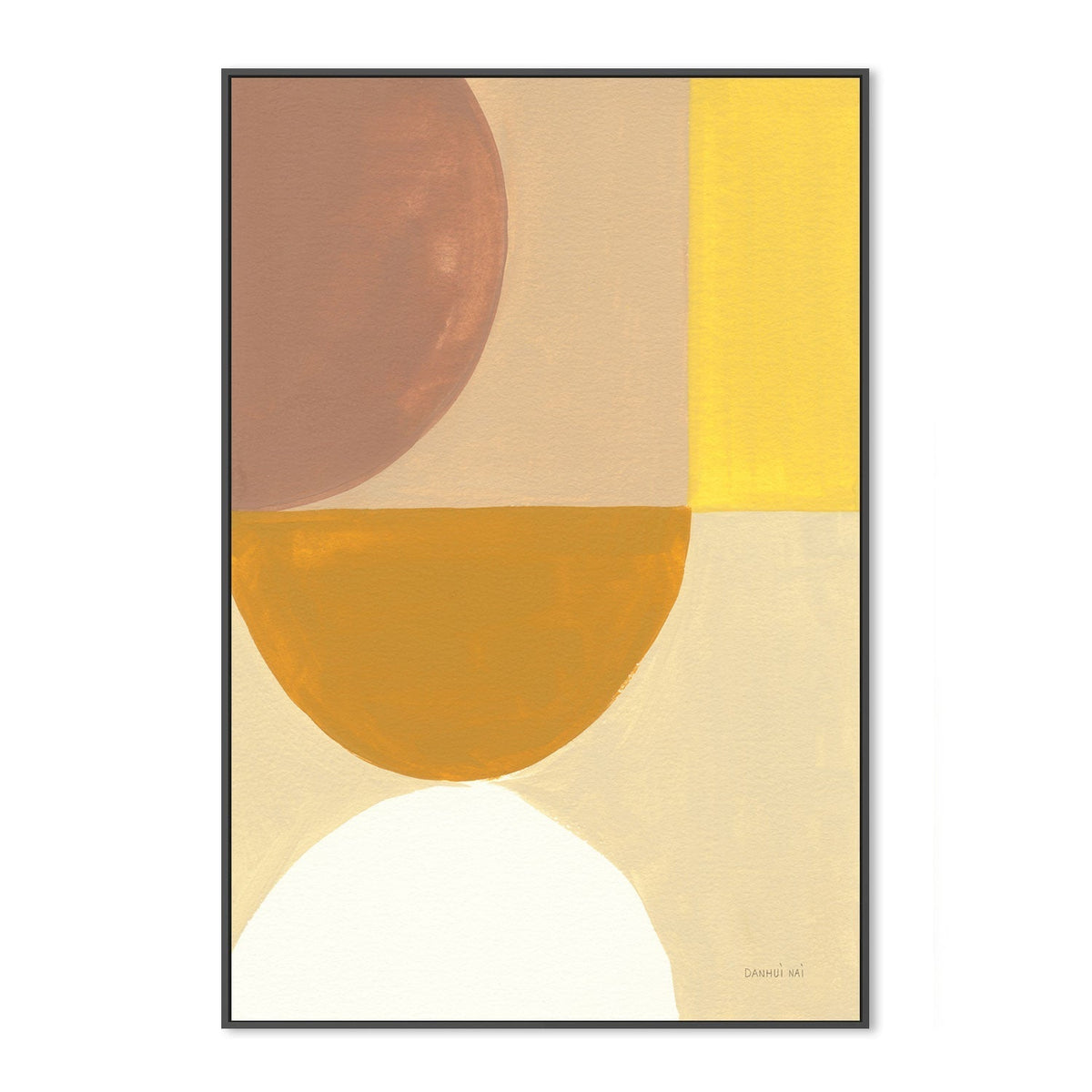 wall-art-print-canvas-poster-framed-Mustard Abstract, Style A , By Danhui Nai-GIOIA-WALL-ART