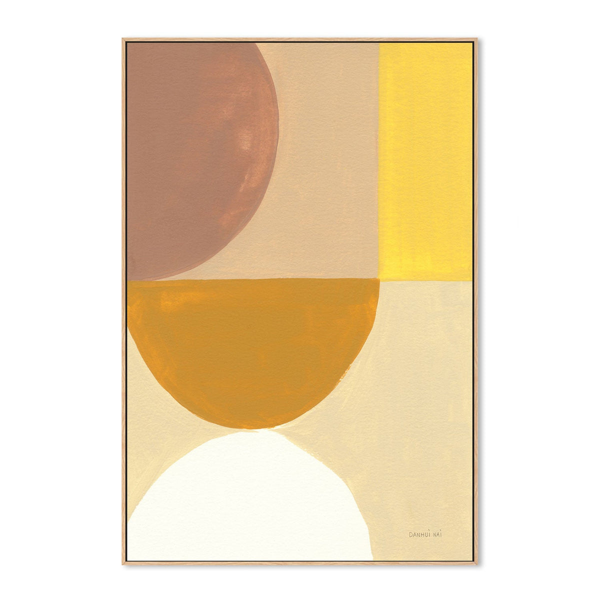 wall-art-print-canvas-poster-framed-Mustard Abstract, Style A , By Danhui Nai-GIOIA-WALL-ART