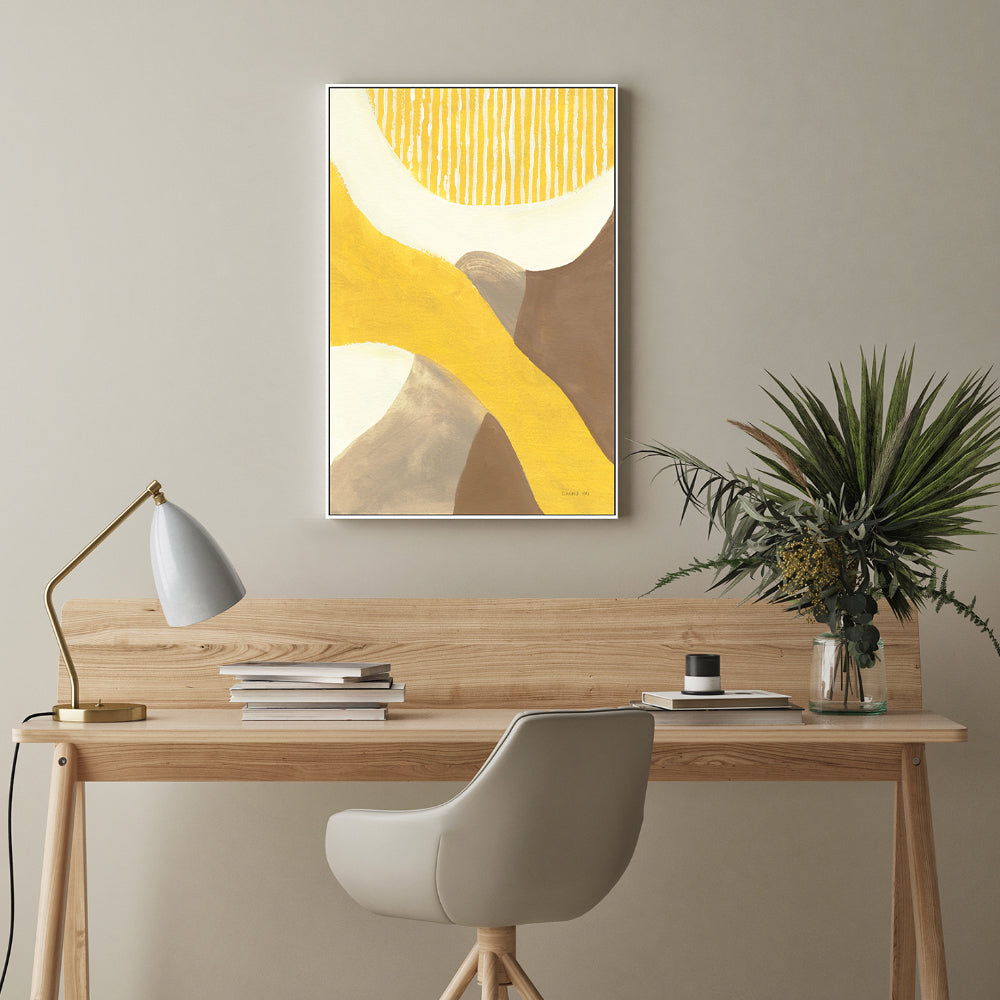 wall-art-print-canvas-poster-framed-Mustard Abstract, Style B , By Danhui Nai-GIOIA-WALL-ART