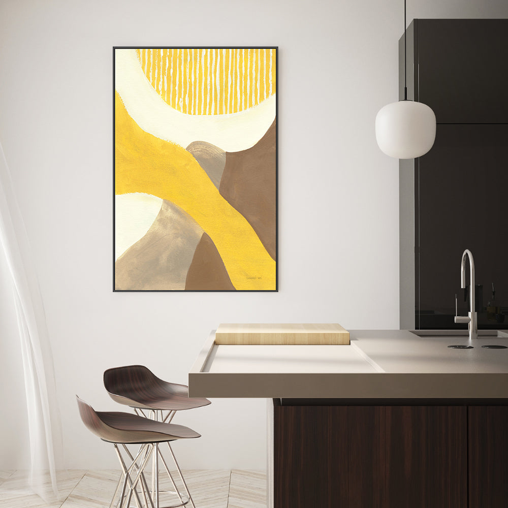 wall-art-print-canvas-poster-framed-Mustard Abstract, Style B , By Danhui Nai-GIOIA-WALL-ART