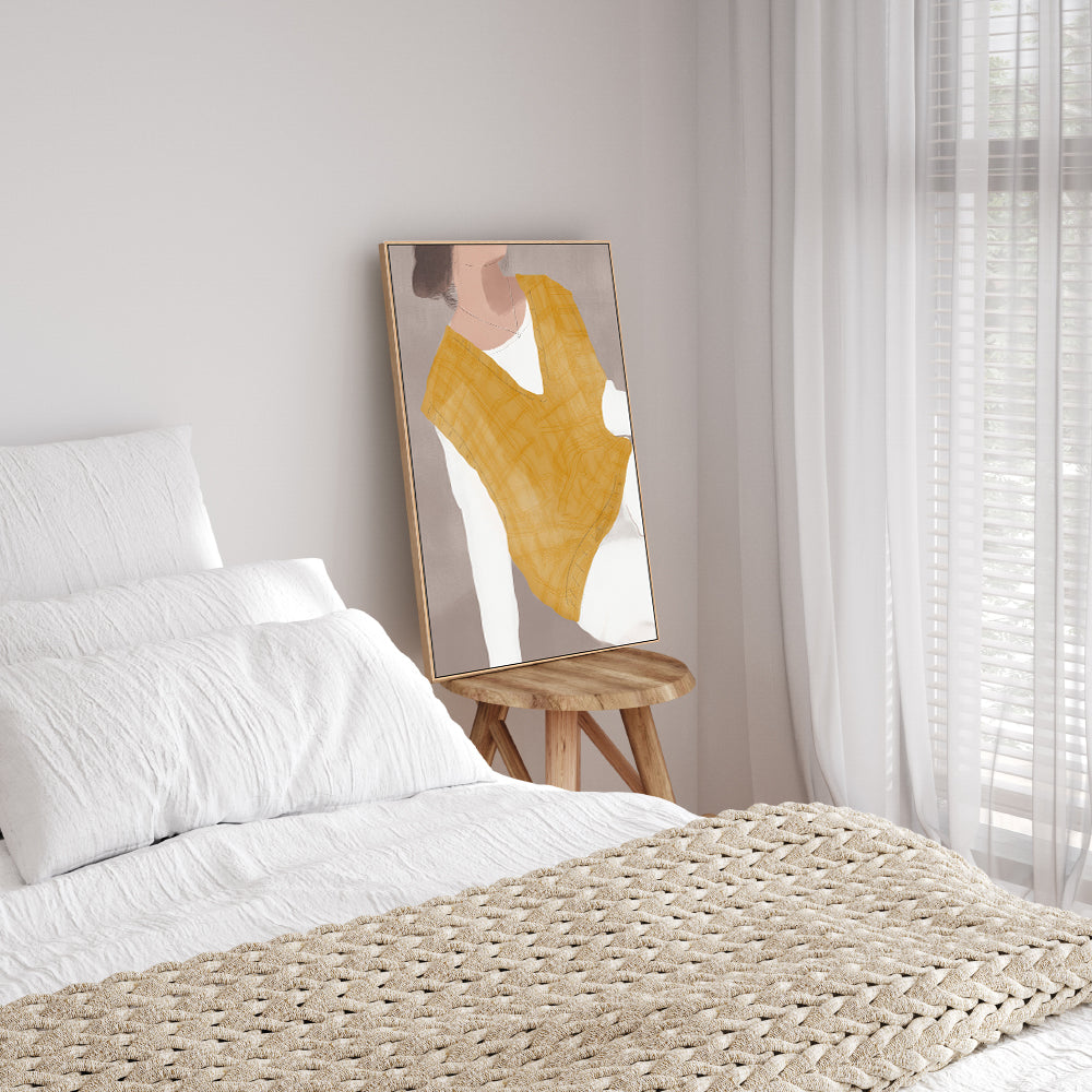 wall-art-print-canvas-poster-framed-Mustard Vest , By Little Dean-7