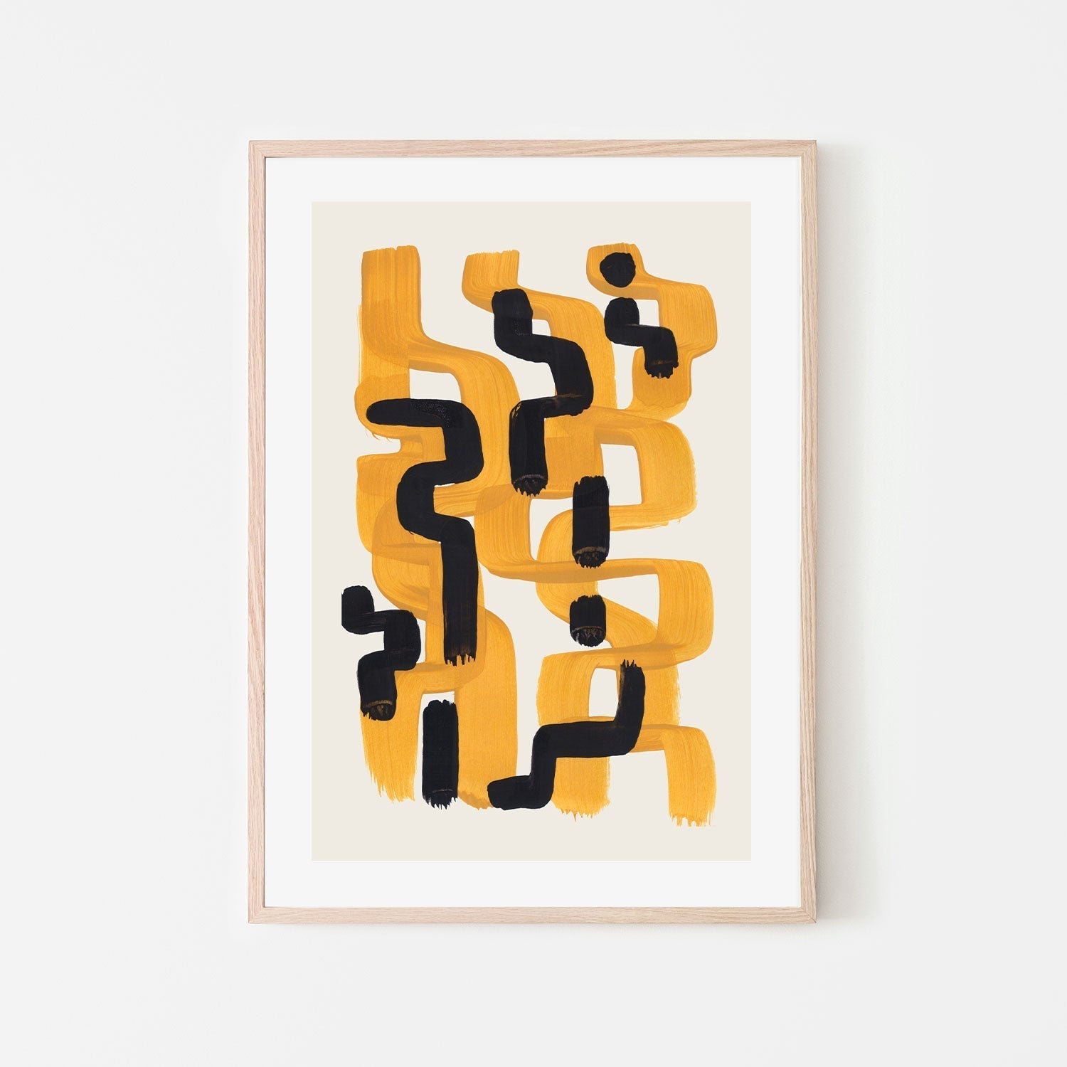 wall-art-print-canvas-poster-framed-Mustard Wiggle, Style A , By Ejaaz Haniff-GIOIA-WALL-ART