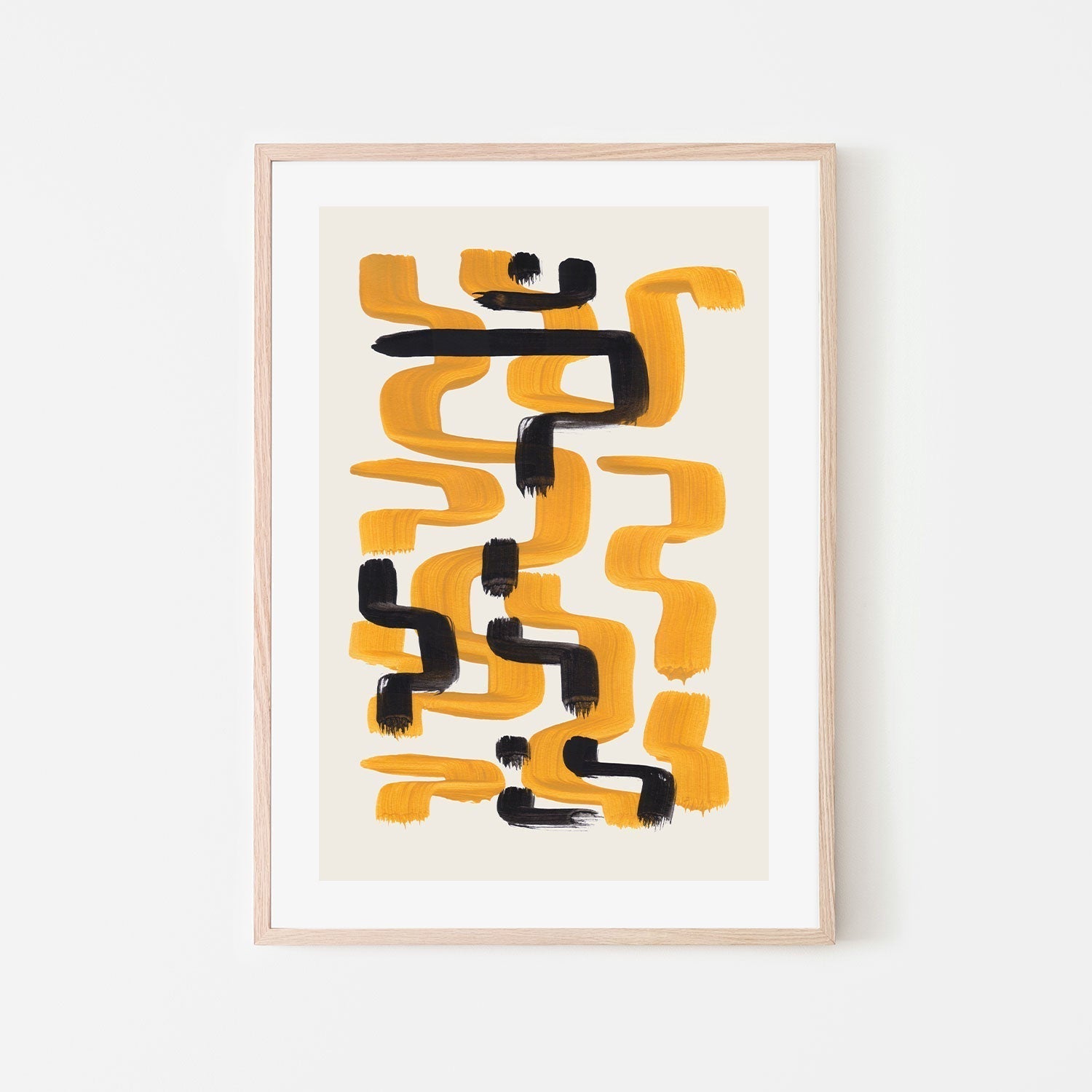 wall-art-print-canvas-poster-framed-Mustard Wiggle, Style B , By Ejaaz Haniff-GIOIA-WALL-ART