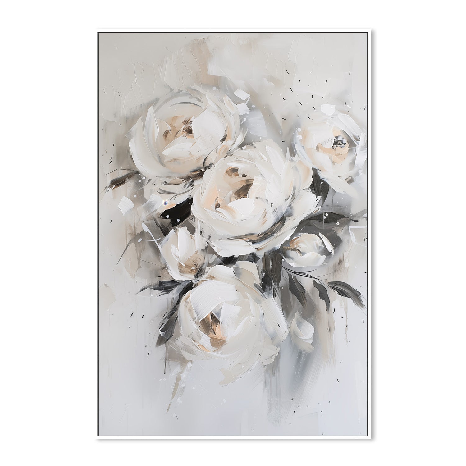 wall-art-print-canvas-poster-framed-Muted Roses , Style B-5
