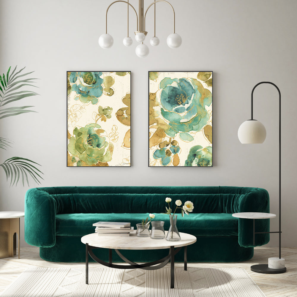 wall-art-print-canvas-poster-framed-My Greenhouse Roses, Style A & B, Set Of 2 , By Lisa Audit-GIOIA-WALL-ART